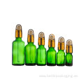 Green Glass Dropper Bottle